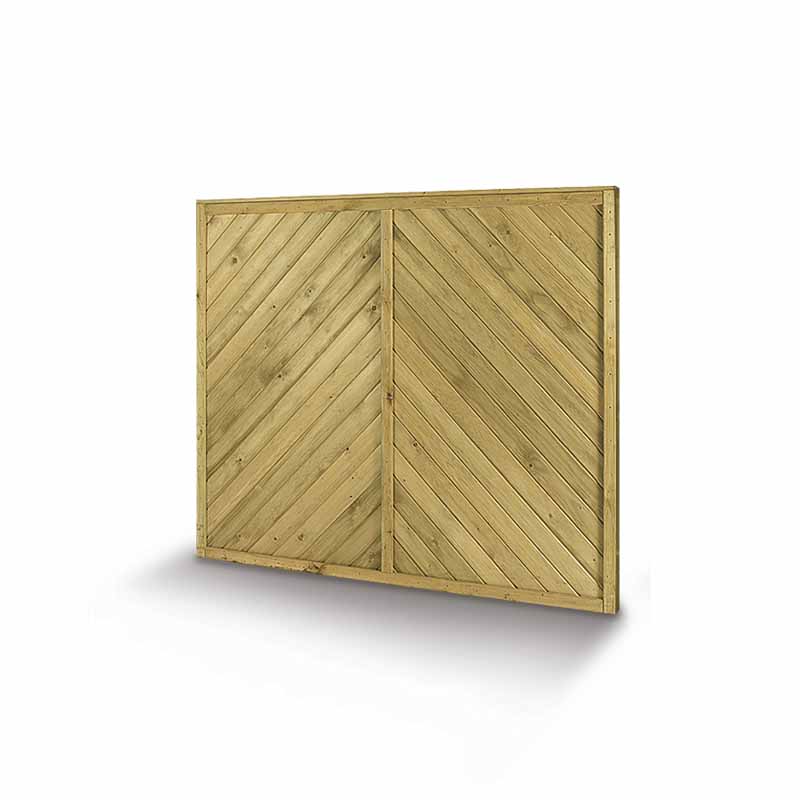 6′ x 3′ Deluxe Reeded Chevron Panel