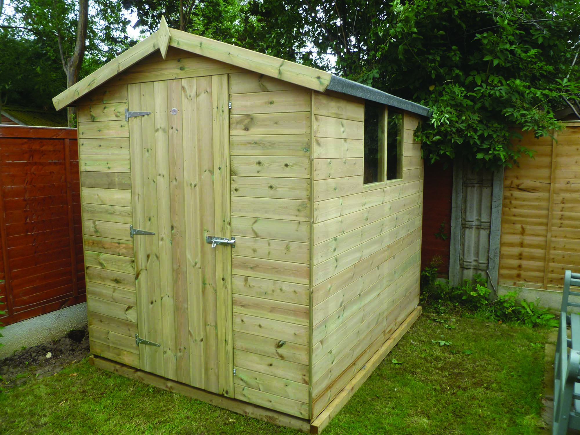 6′ x 4′ Wooden Apex 12mm Pickering Shed